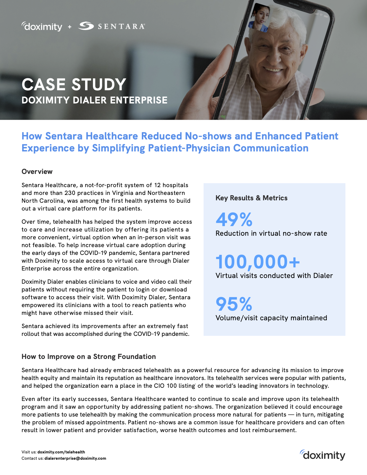 How Sentara Health Reduced No-shows By 49% With Dialer